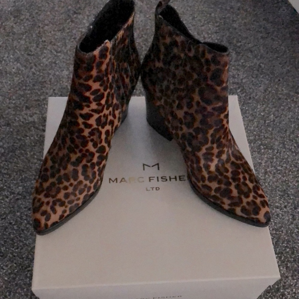 Marc Fisher Leopard Booties